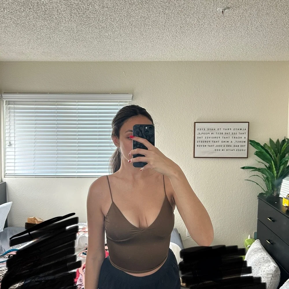 Brown Cropped Top - Picture 1 of 2